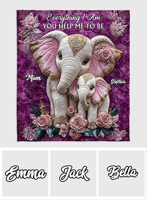 Alles, was ich bin, hast du mir zu dem gemacht, was ich bin – Personalisierte Mutterdecke