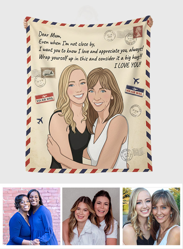 Hülle dich in eine dicke Umarmung – personalisierte Mutterdecke