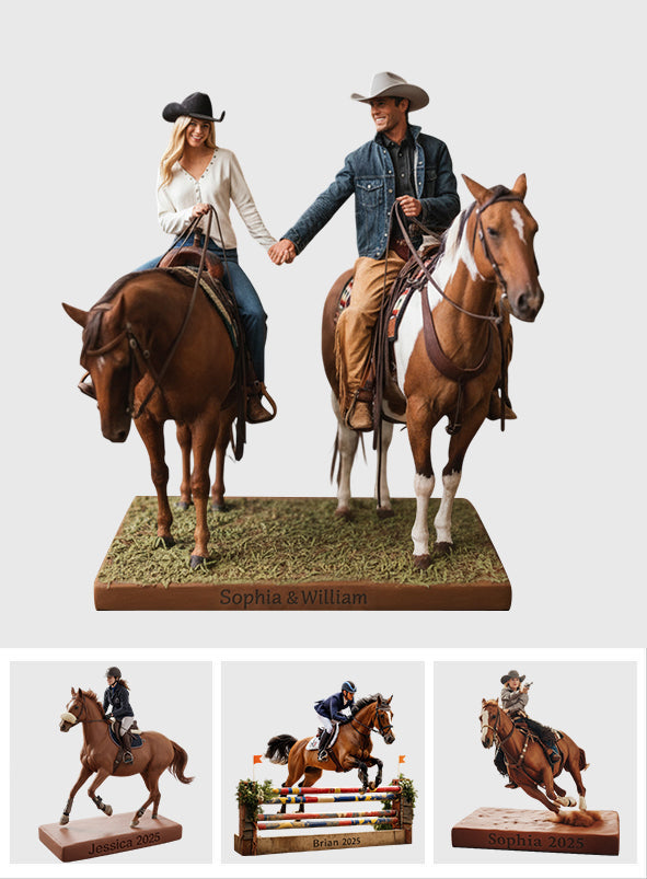 Individuell gestaltete Acrylplakette in Pferdeform nach Foto – personalisiertes Pferd