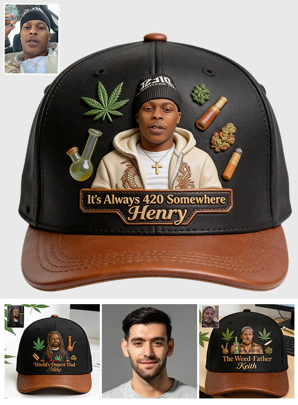 Der coolste Papa der Welt - Personalisierte Weed Classic Cap