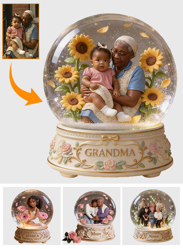 Individuell gestaltbar nach Foto, Geschenk für sie, Mama, Oma... - Personalisierte Acrylplakette in Sonderform für Oma