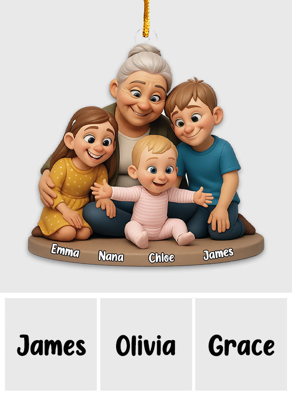 We Love You - Personalized Grandma Ornament