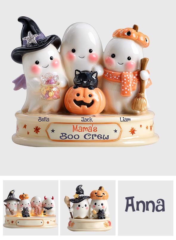 Boo Crew – Personalisierte Acrylplakette in Sonderform für Oma