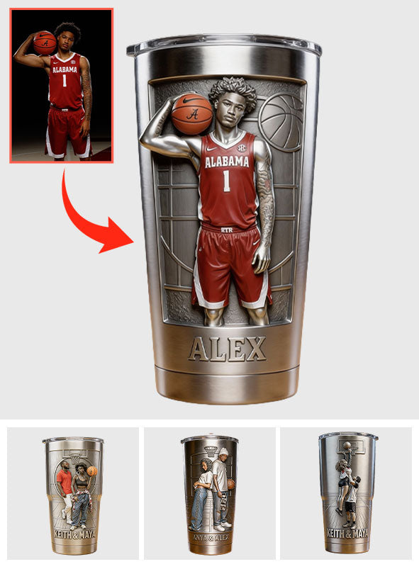 Custom From Any Photo - Personalized Basketball Tumbler