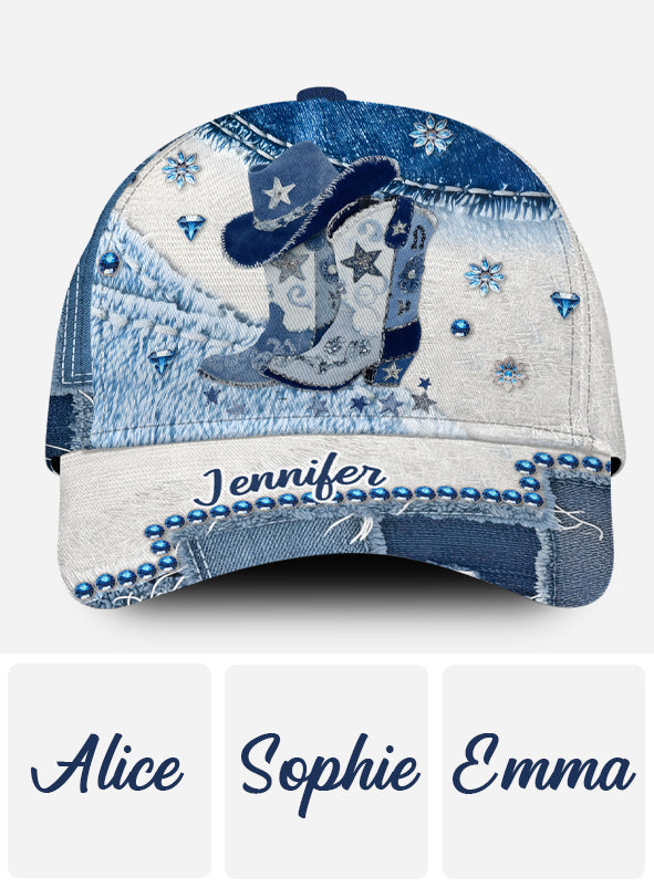 Cowgirl-Stiefel – Personalisierte Cowgirl-Klassiker-Kappe