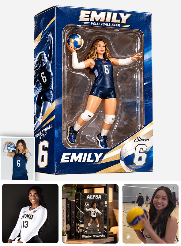 Any Sport, Any Photo - Personalized Volleyball Acrylic Display Box
