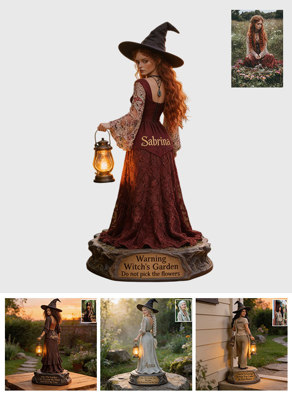 Witch's Garden - Personalized Witch Solar Acrylic Light