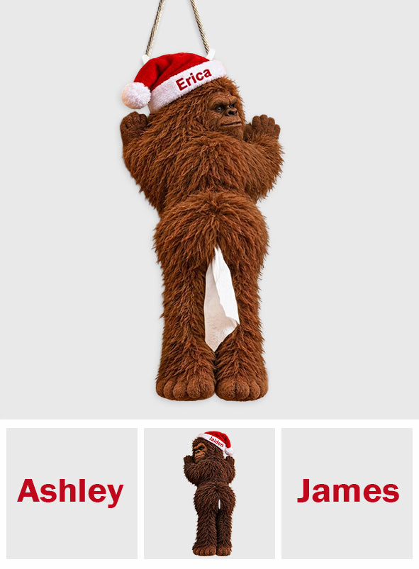 Funny Bigfoot Pull-Out Organizer, Christmas Gift - Personalized Hiking Pull-Out Organizer