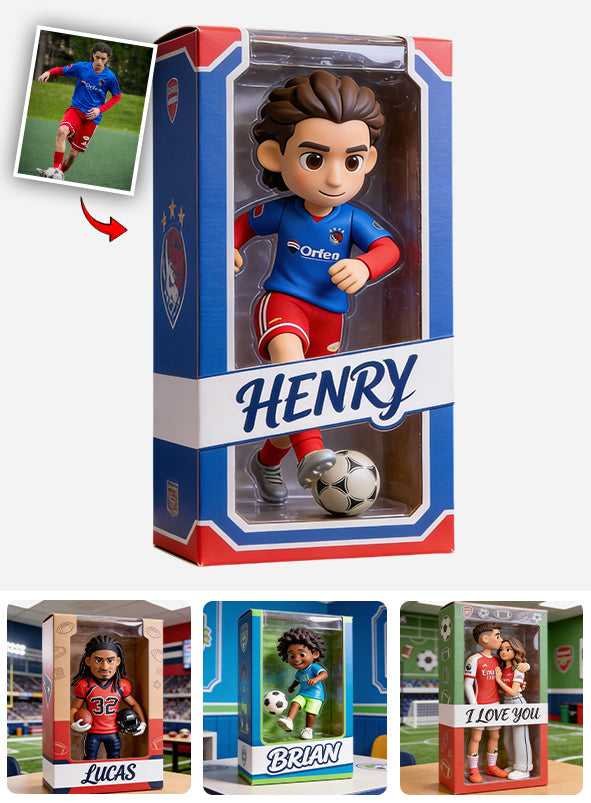 Individuell gestaltete Acrylplakette nach Foto – Jede Sportart – Fußball, Basketball, Baseball… – Personalisierte Fußballplakette in individueller Form