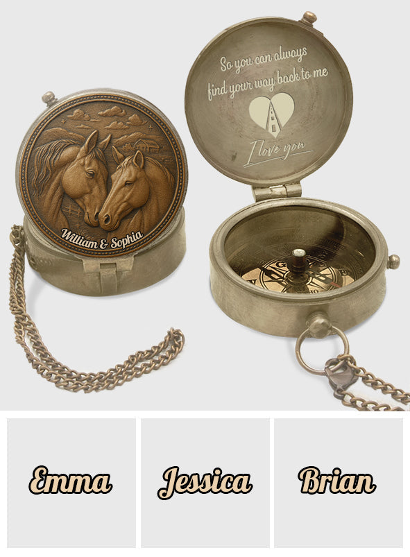 Finde den Weg zurück zu mir – Personalisierter Kompass für Paare