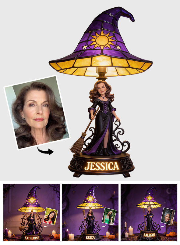 Custom Any Photo Witch Style - Personalized Witch Acrylic LED Night Light