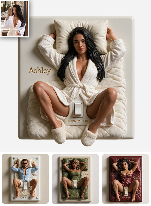 Turn Me On - Personalized Spicy Couple Light Switch/ Outlet Cover