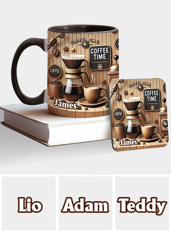 Coffee Time - Personalized Coffee Accent Mug