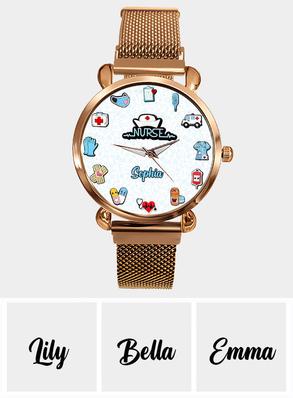 Nurse Life – Personalisierte Armbanduhr für Krankenschwestern