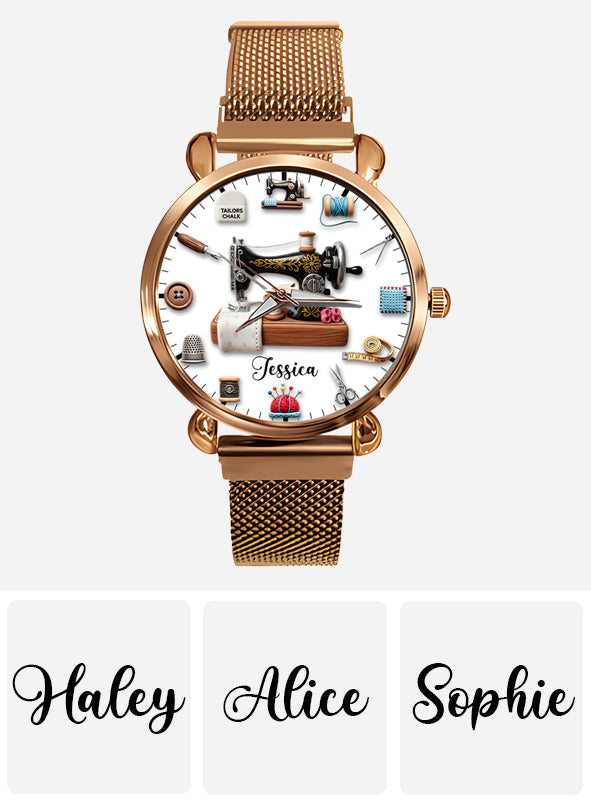 Sewing Time - Personalized Sewing Women Hand Watch