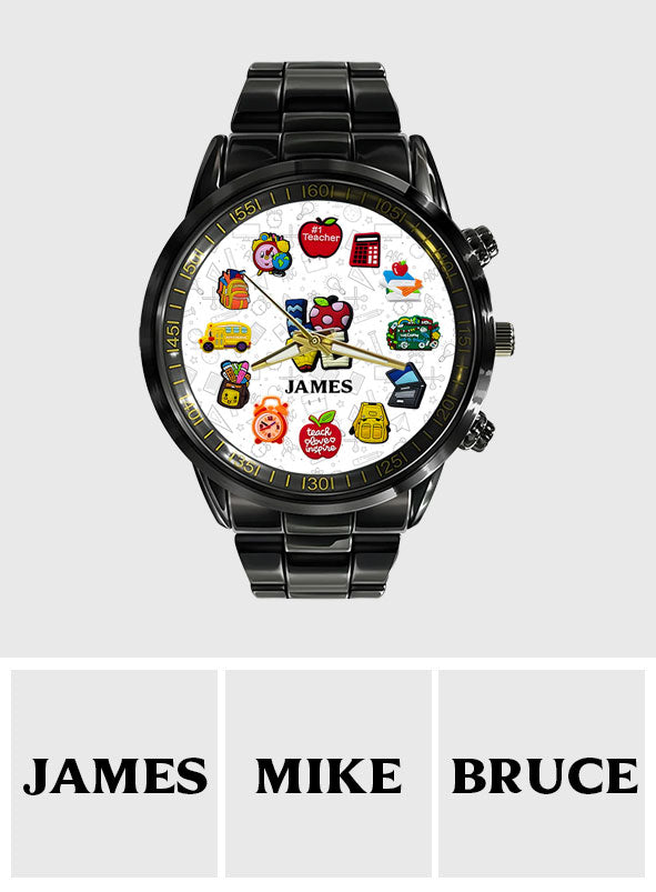 Personalisierte Lehrer-Handuhr für Lehrer, die ihren Beruf lieben