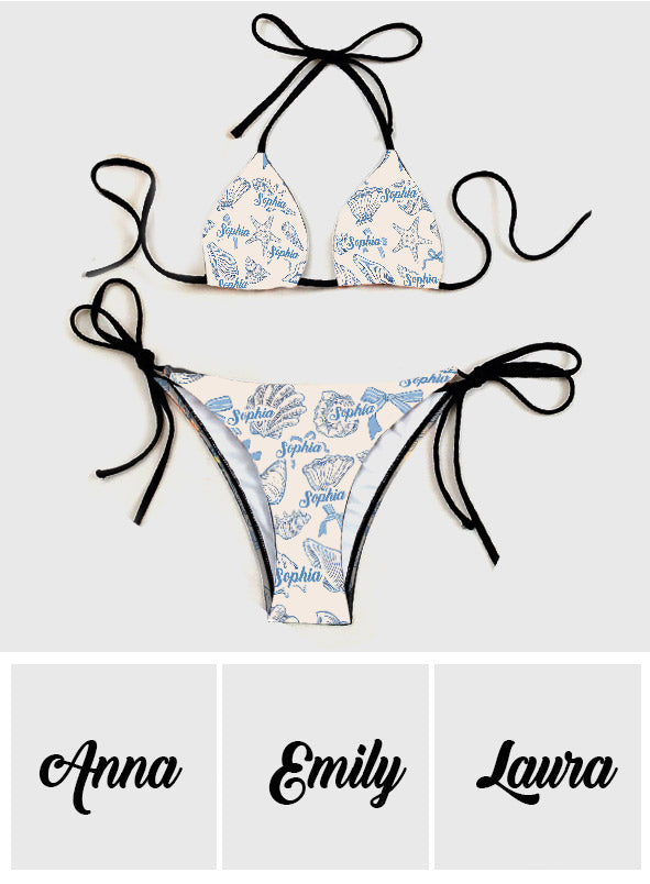Coastal Coquette – Personalisierter Triangel-Bikini für Meeresliebhaber