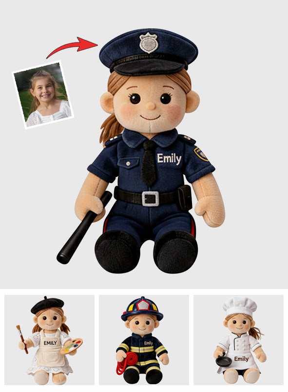 Custom From Any Photo - Personalized Kid Faux Fur Shaped Pillow