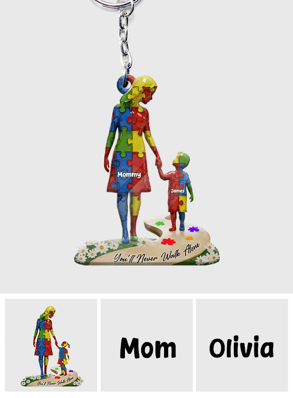Du gehst niemals allein – Personalisierter Schlüsselanhänger zur Sensibilisierung für Autismus