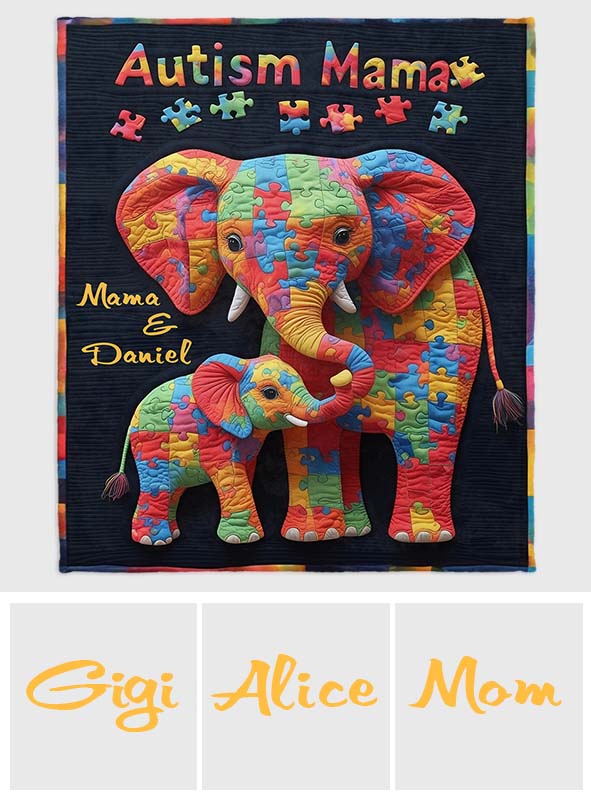 Autism Mama – Personalisierte Decke zur Sensibilisierung für Autismus