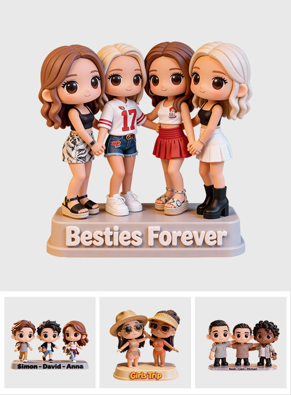 Custom From Any Photo Friends - Personalized Bestie Custom Shaped Acrylic Plaque