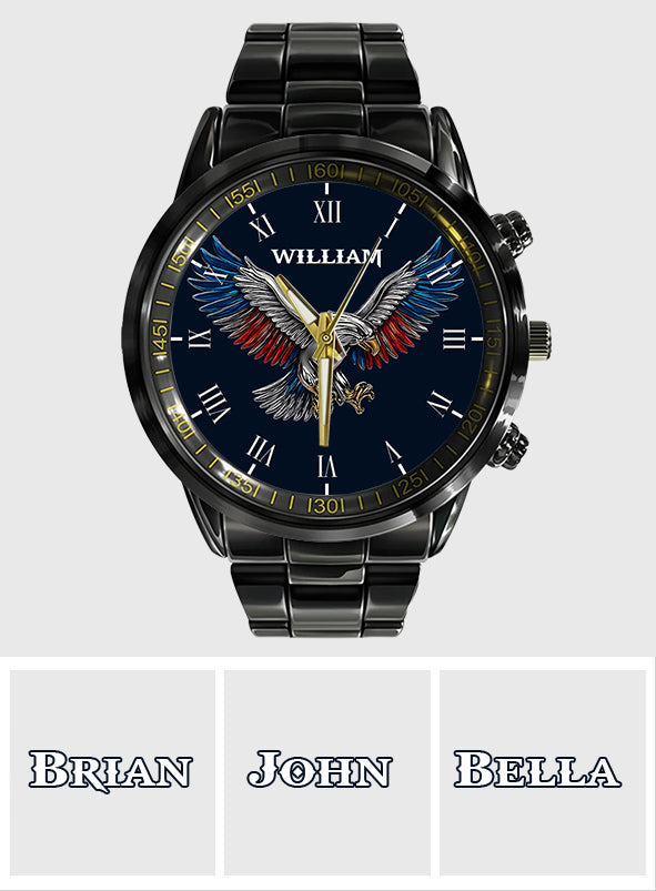 Freedom Strong Eagle – Personalisierte Armbanduhr zum Unabhängigkeitstag/4. Juli