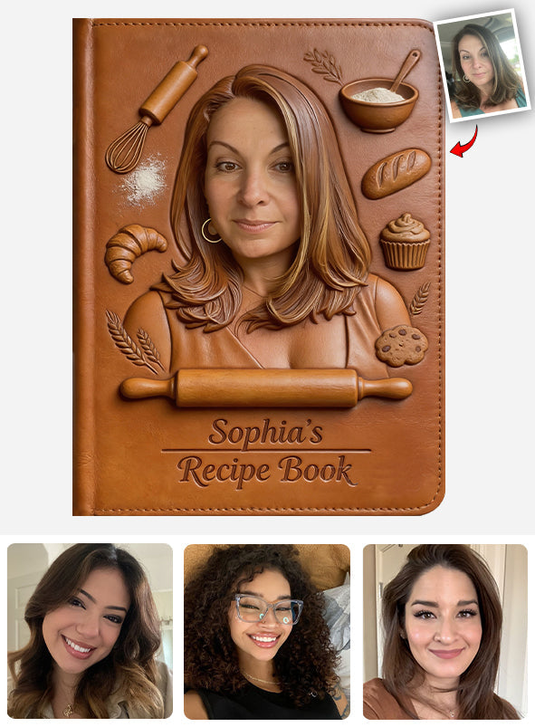 Custom From Any Photo - Personalized Baking Leather Journal