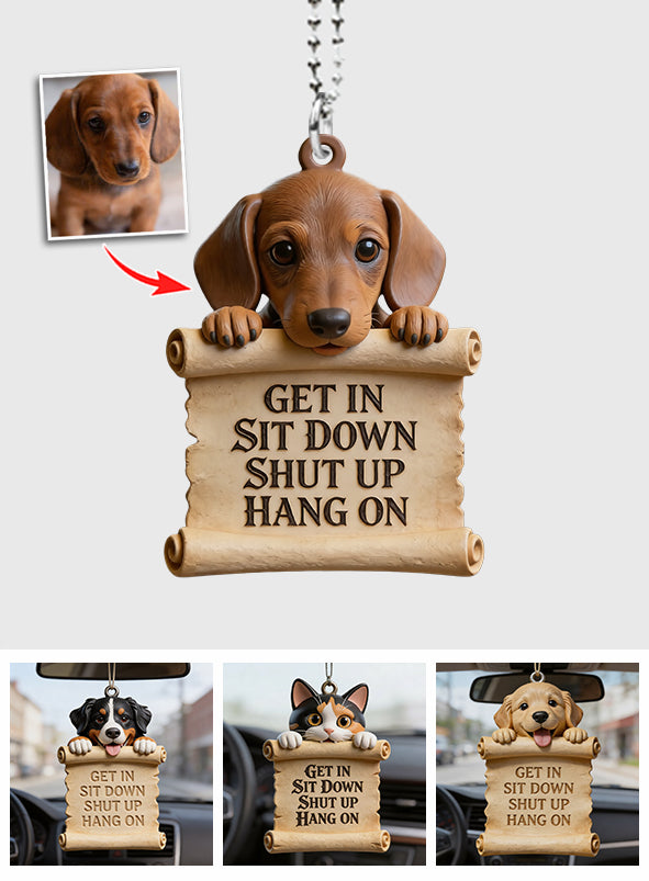 Custom Any Photo - Personalized Dog Car Ornament