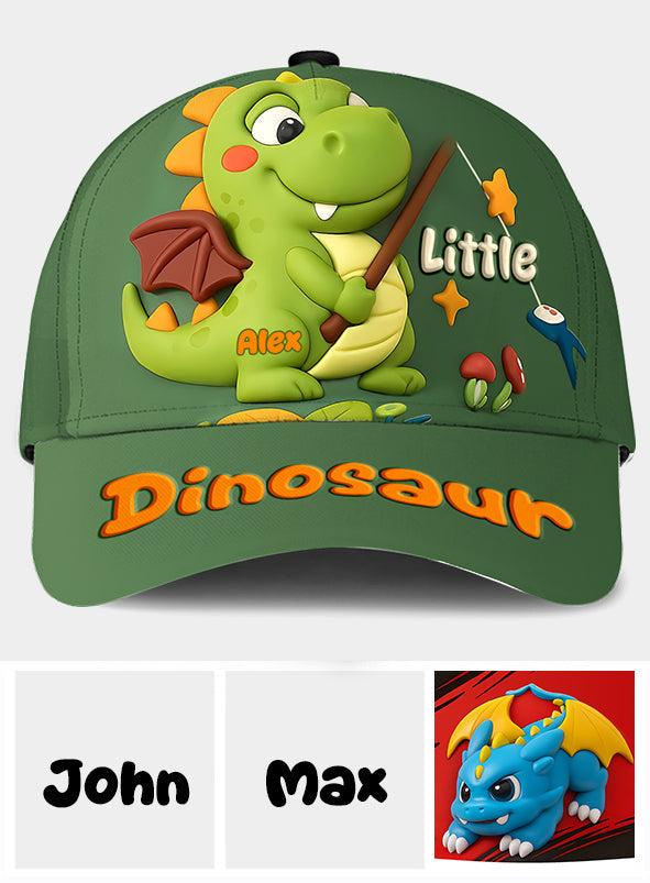 Niedliches Dinosaurier-Geschenk für Kinder – Personalisierte klassische Kinderkappe