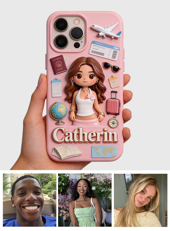 Traveling Lover - Personalized Travelling Full Print Phone Case