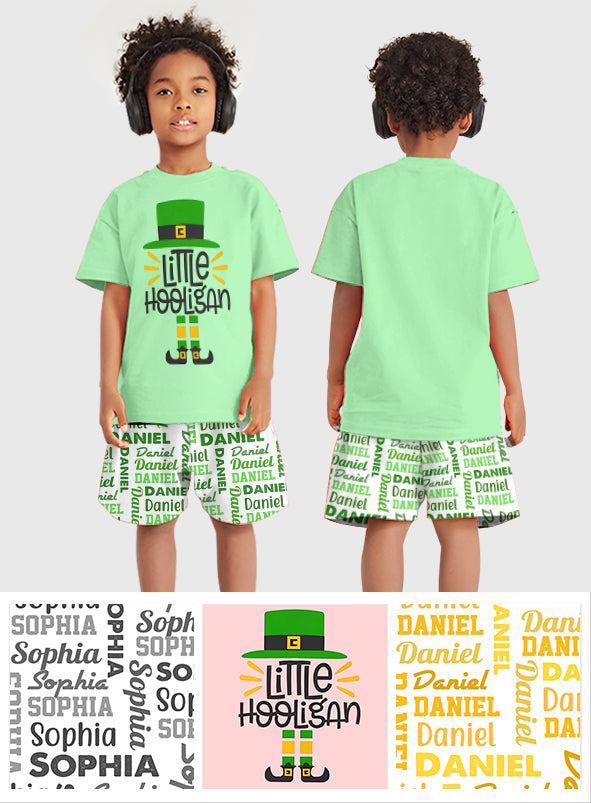 Kleiner Rabauke – Personalisiertes Kinder-T-Shirt und Shorts zum St. Patrick's Day
