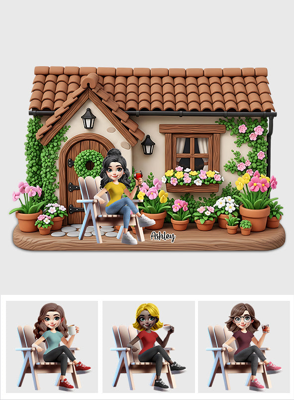 Mein schöner Garten – Personalisierte Gartenplakette aus Acryl in individueller Form