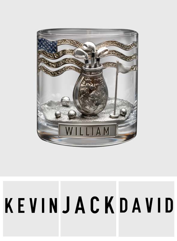 Love Golf – Personalisiertes Golf-Whiskyglas