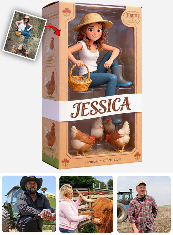 Geschenke für Landwirte – Personalisierte Acrylplakette in individueller Form für Landwirte