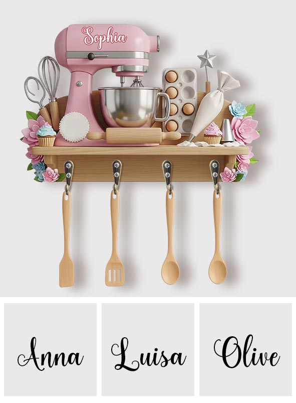 Baking Space - Personalized Baking Custom Shaped Key Rack