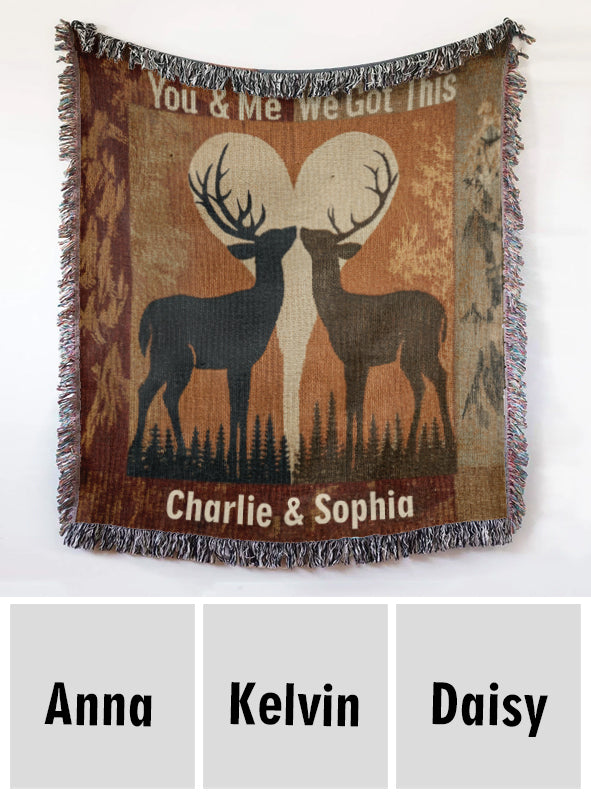 „Du und ich, wir schaffen das“ – personalisierte Partnerdecke