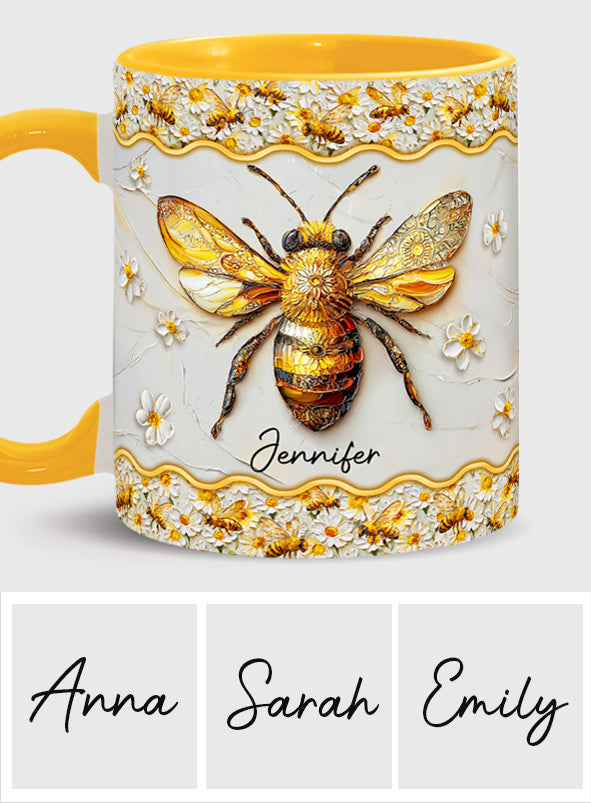 Wunderschöne Bienen – Personalisierte Tasse mit Bienenmotiv