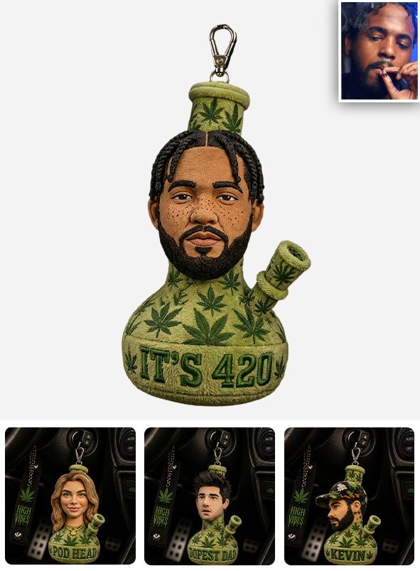 Lustiges 420 Geschenk - Personalisierter Weed Plüsch-Schlüsselanhänger