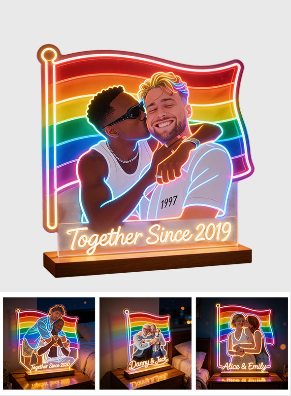 Personalisierte Foto - LGBT Unterstützung LED Nachtlicht