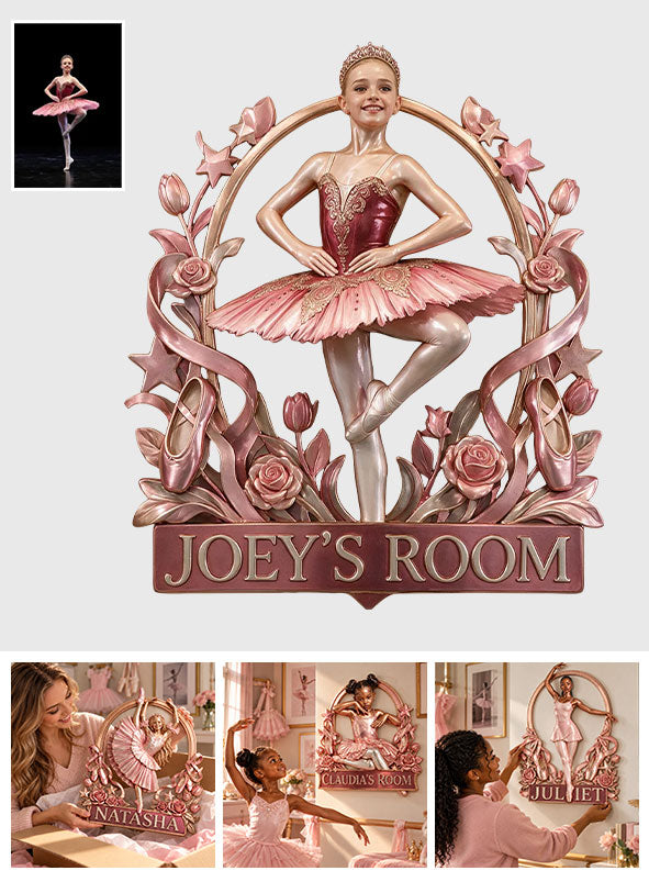 Love Ballet - Personalized Ballet 3D Printed Cut Metal Sign