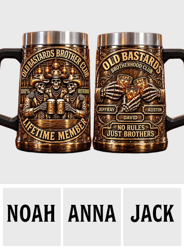 Brotherhood - Personalized Beer Beer Stein