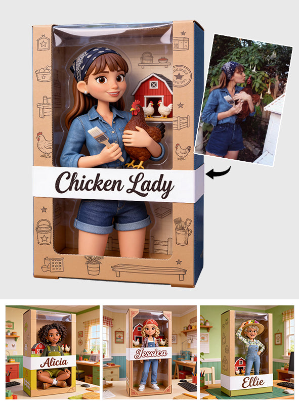 Chicken Lady - Personalized Chicken Custom Shaped Acrylic Plaque