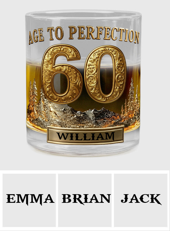 Personalisiertes Geburtstagsgeschenk für ihn – personalisiertes Whiskyglas
