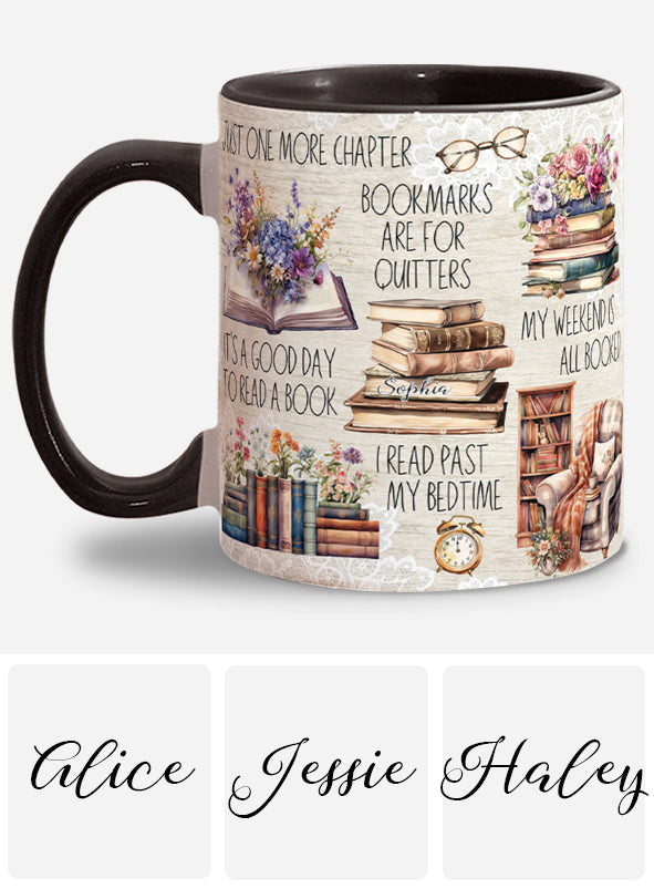 Just One More Chapter - Personalized Book Accent Mug