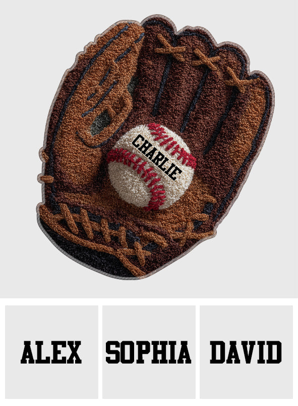 Spieltag - Personalisierter, rutschfester Baseball-Teppich