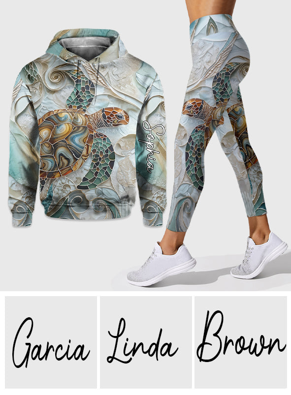 Liebe Schildkröten – Personalisierter Schildkröten-Hoodie und Leggings