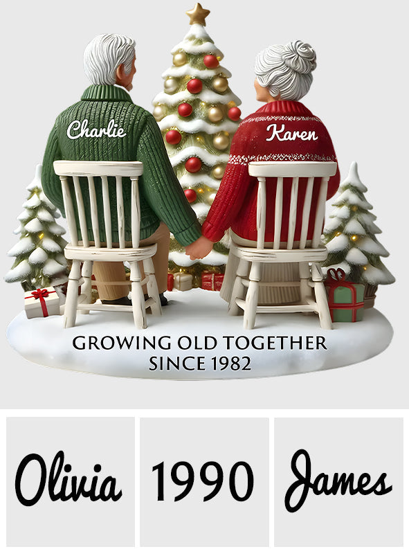 Growing Old Together - Personalized Couple Custom Shaped Acrylic Plaque