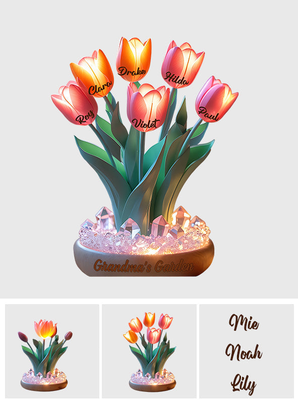 Omas Garten – Personalisierte, individuell geformte Acrylplakette für Oma