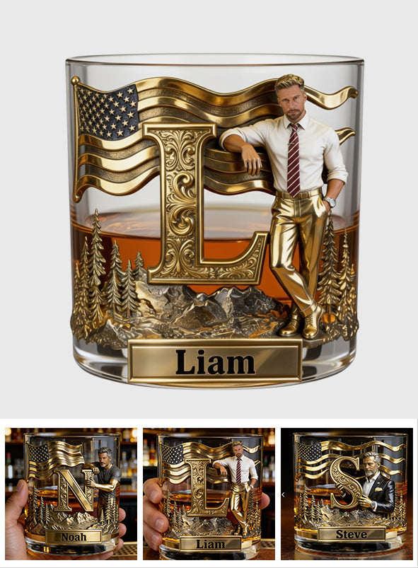 Alphabet Initials - Personalized Luxury Whiskey Decanter Set