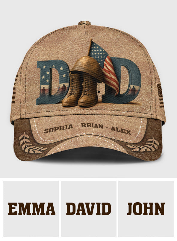 Veteran Dad - Personalized Father Classic Cap